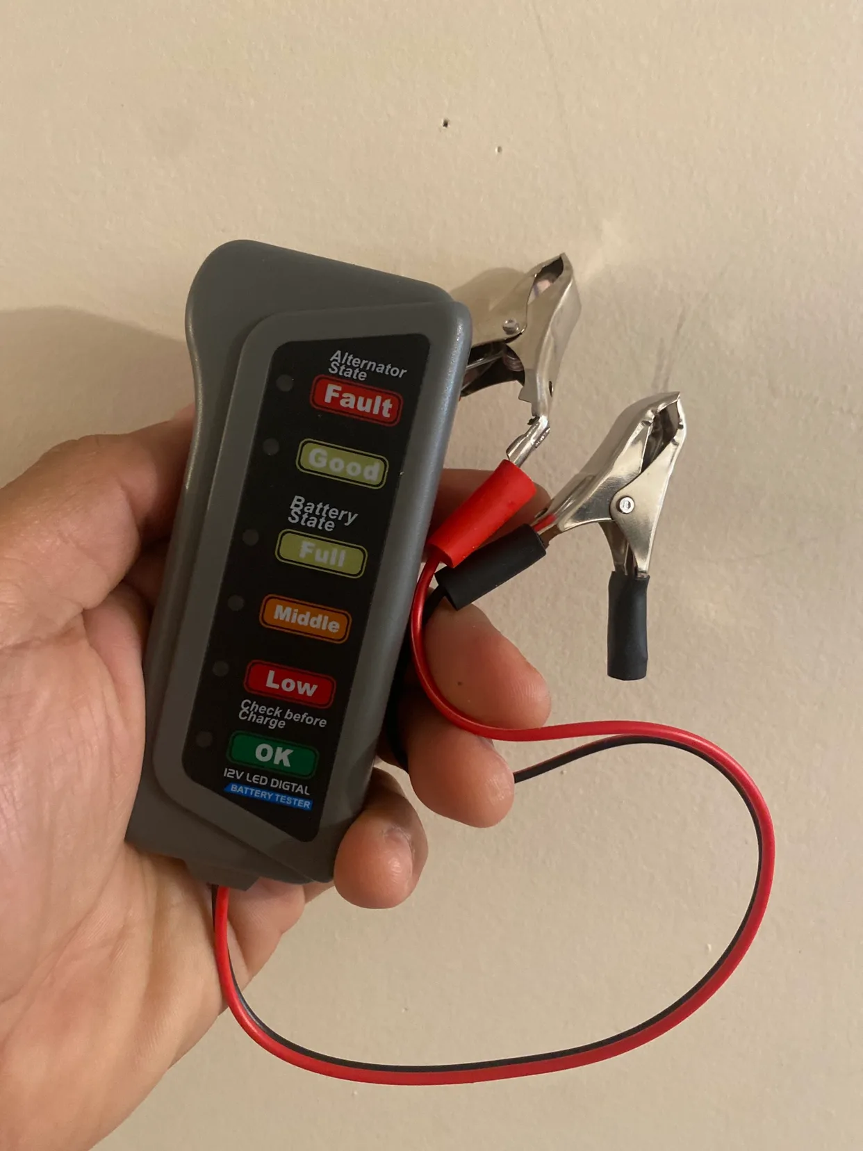 12V LED Digital Battery Tester thumbnail