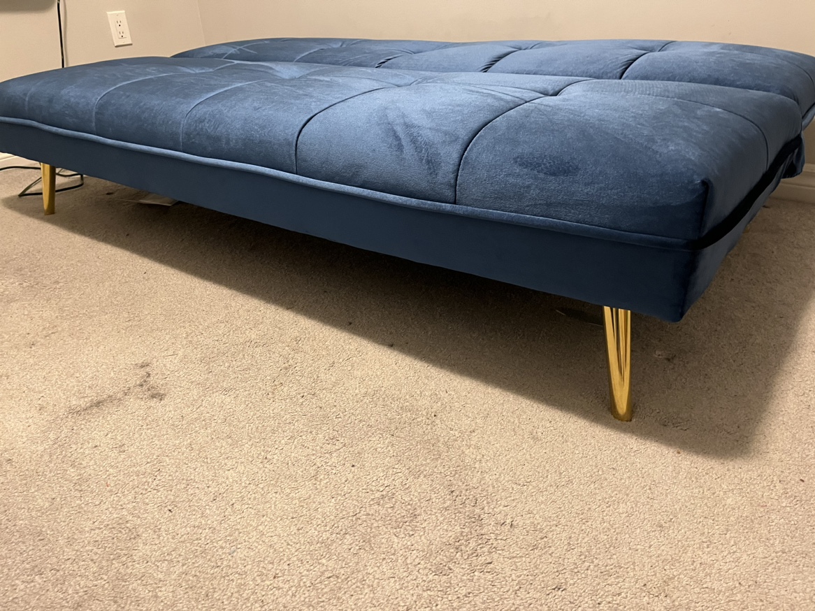 Blue Velvet sofa bed - photo 3