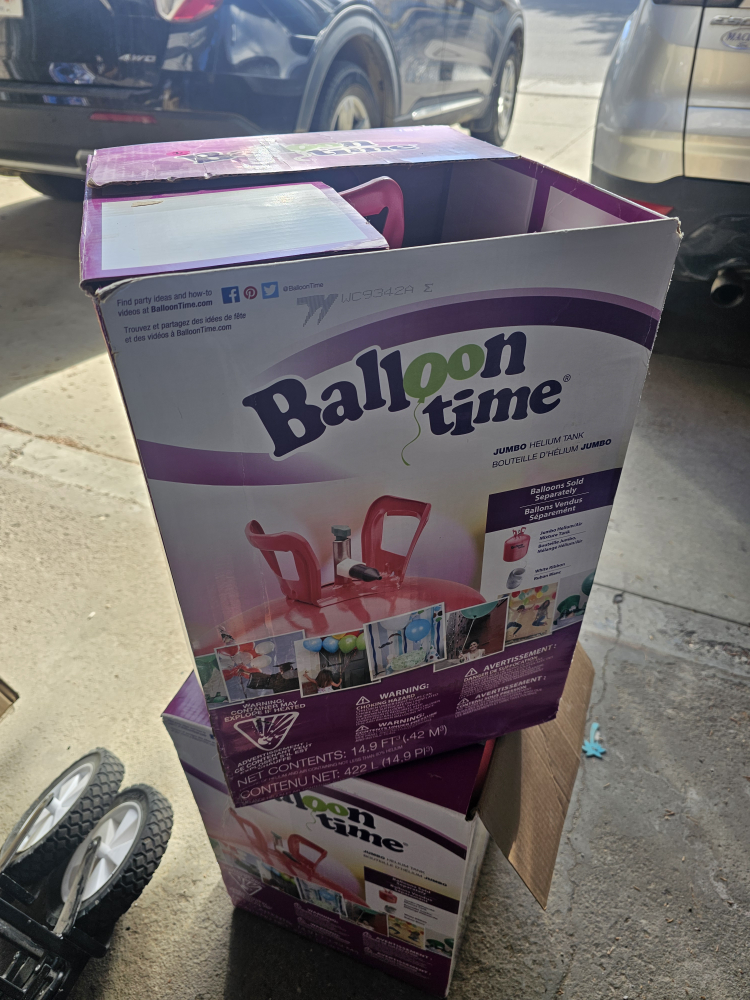 Balloon Time Helium Tank #Freecycle