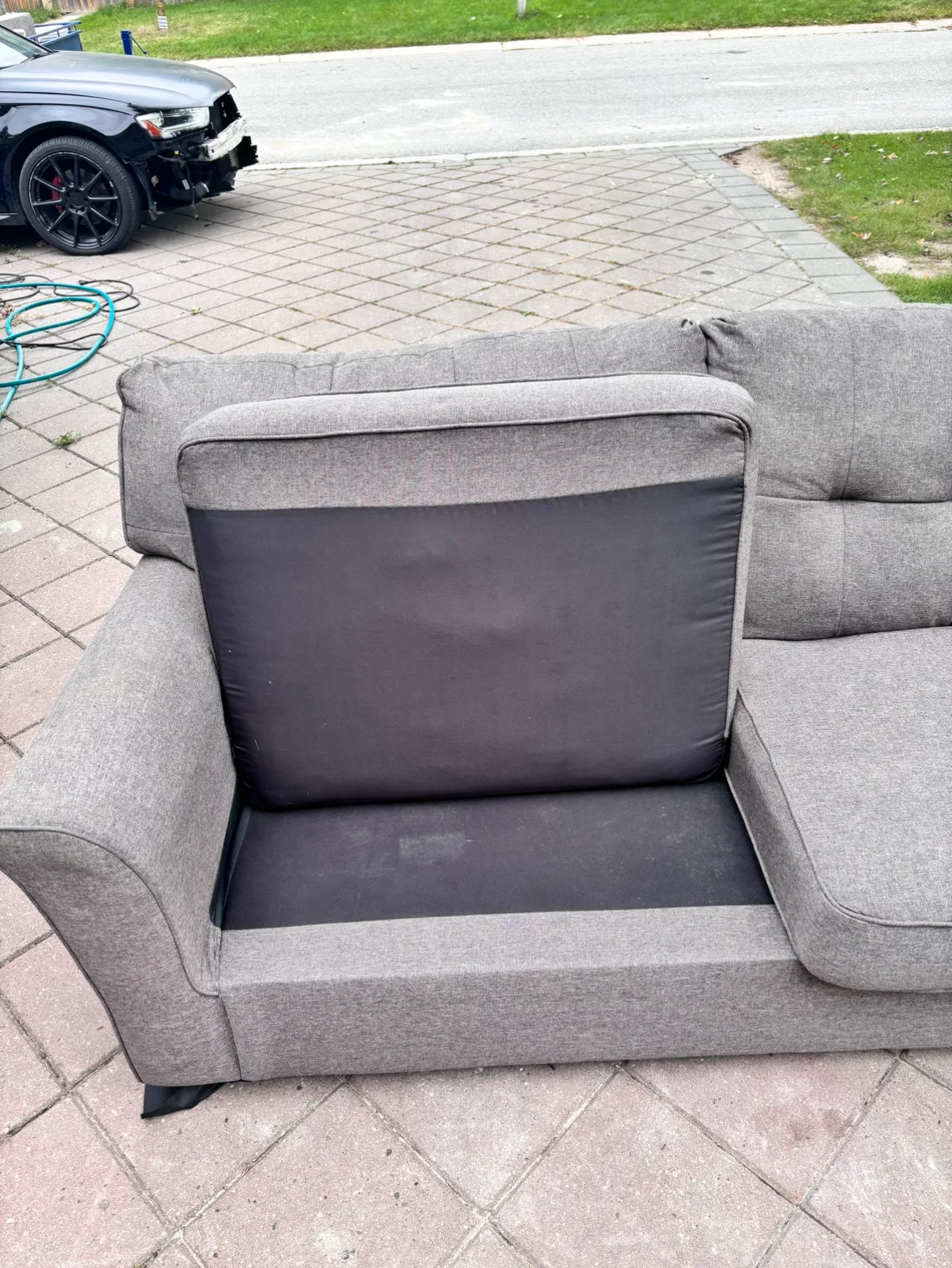 Really good condition Grey Sofa image indicator(2)