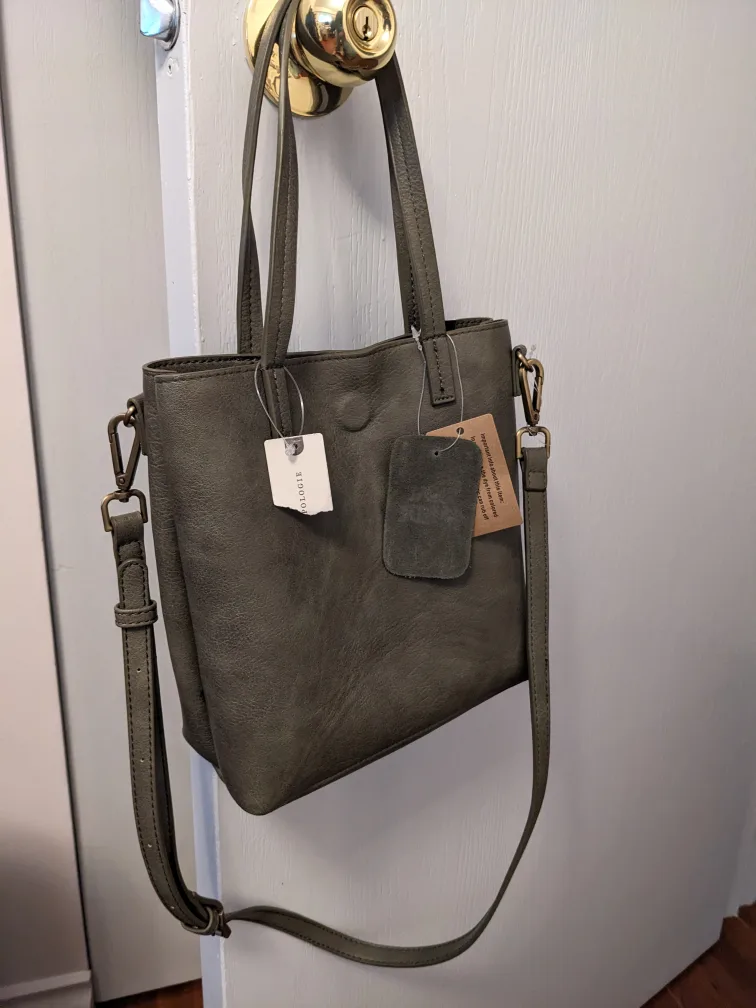 Anthropologie Olive Green Purse brand new with tags thumbnail