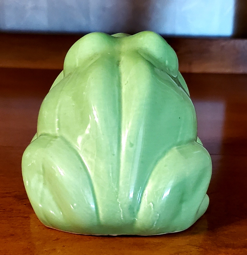 Vintage Green Frog Dish - photo 3