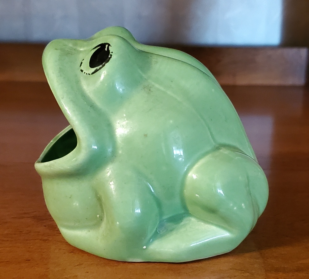 Vintage Green Frog Dish - photo 4