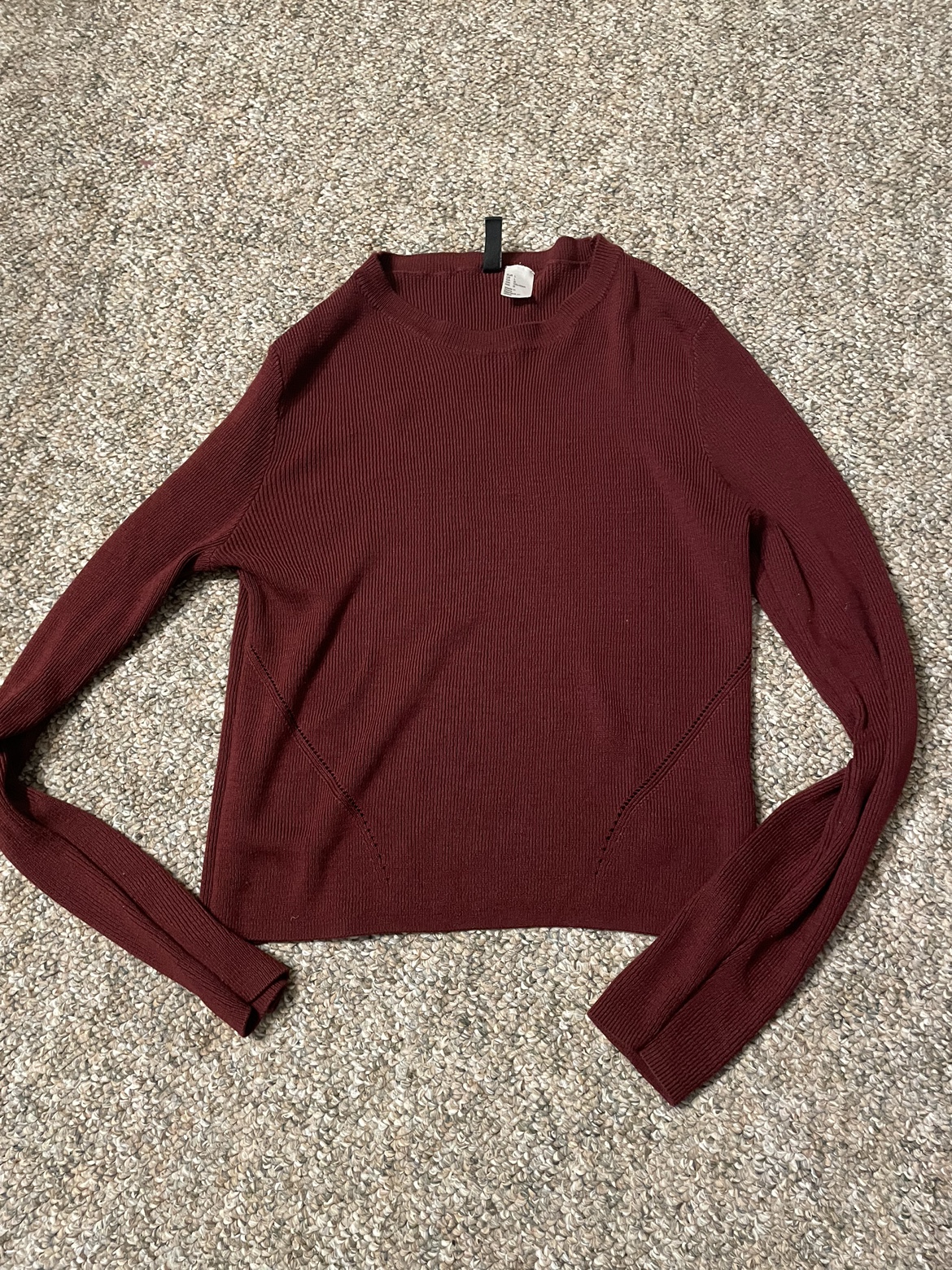 Burgundy Long Sleeve Sweater