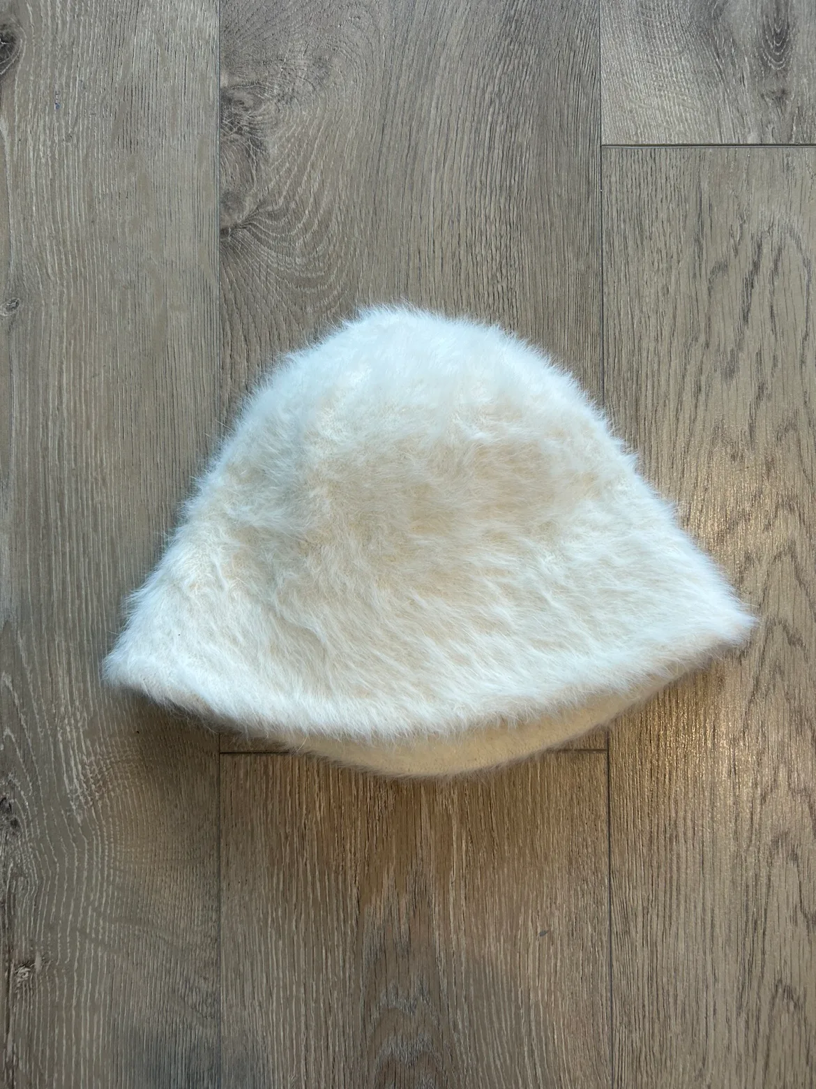 White Furry Hat
