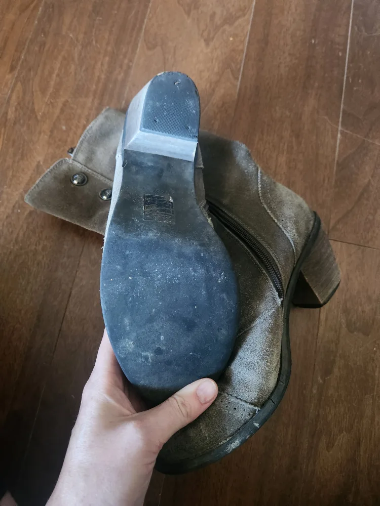 Suede Button Boots Size 38 image indicator(4)