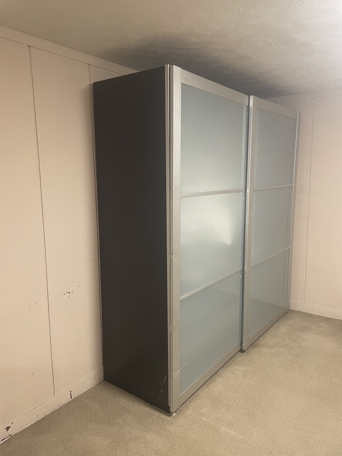 IKEA Pax black brown Wardrobe with Sliding Doors - photo 3