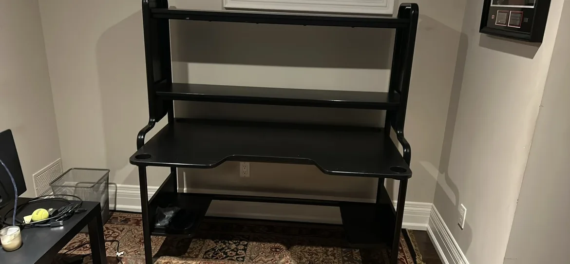 Black Desk with Hutch thumbnail