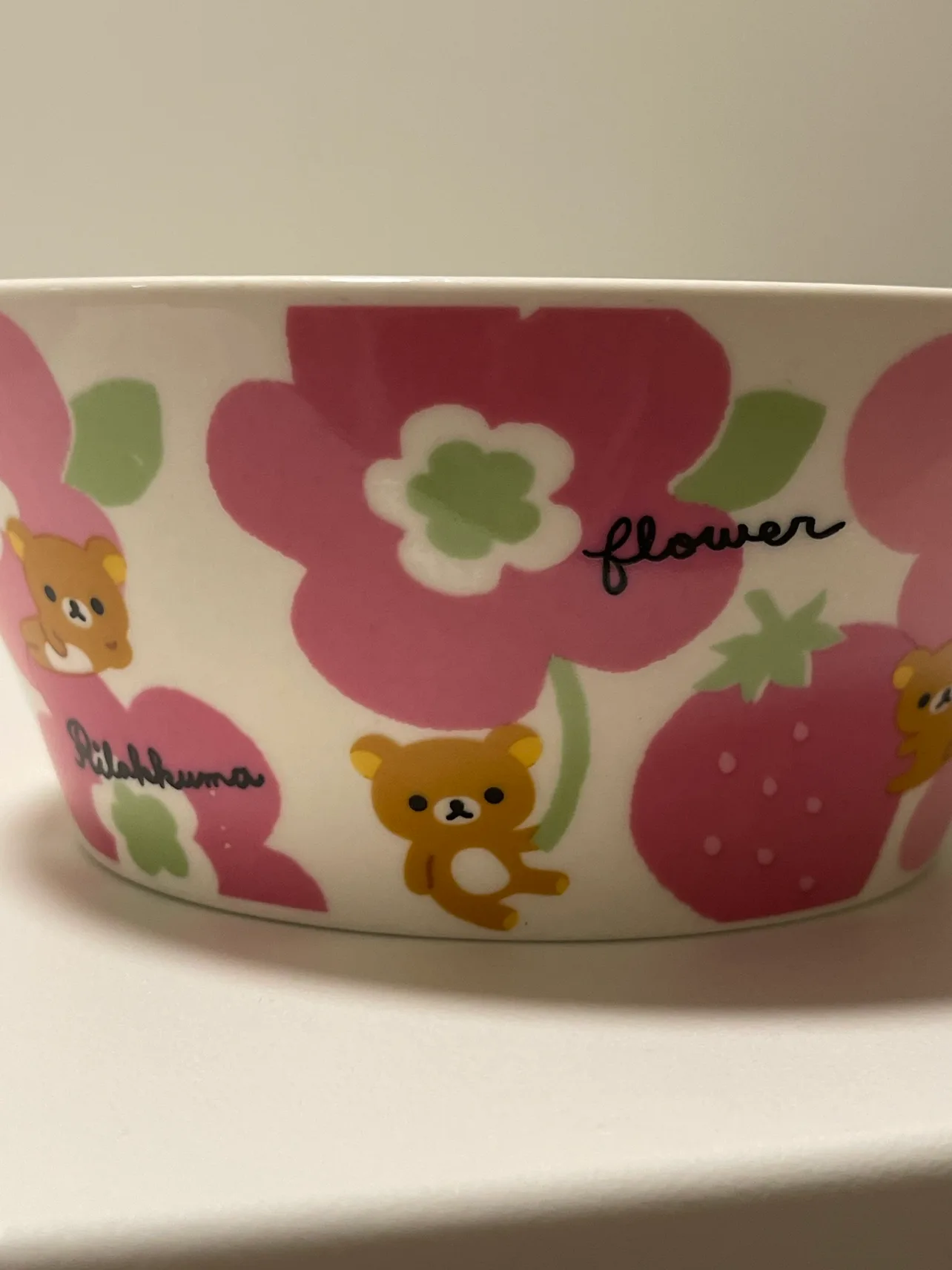 Rilakkuma Strawberry Ceramic Bowl image indicator(4)