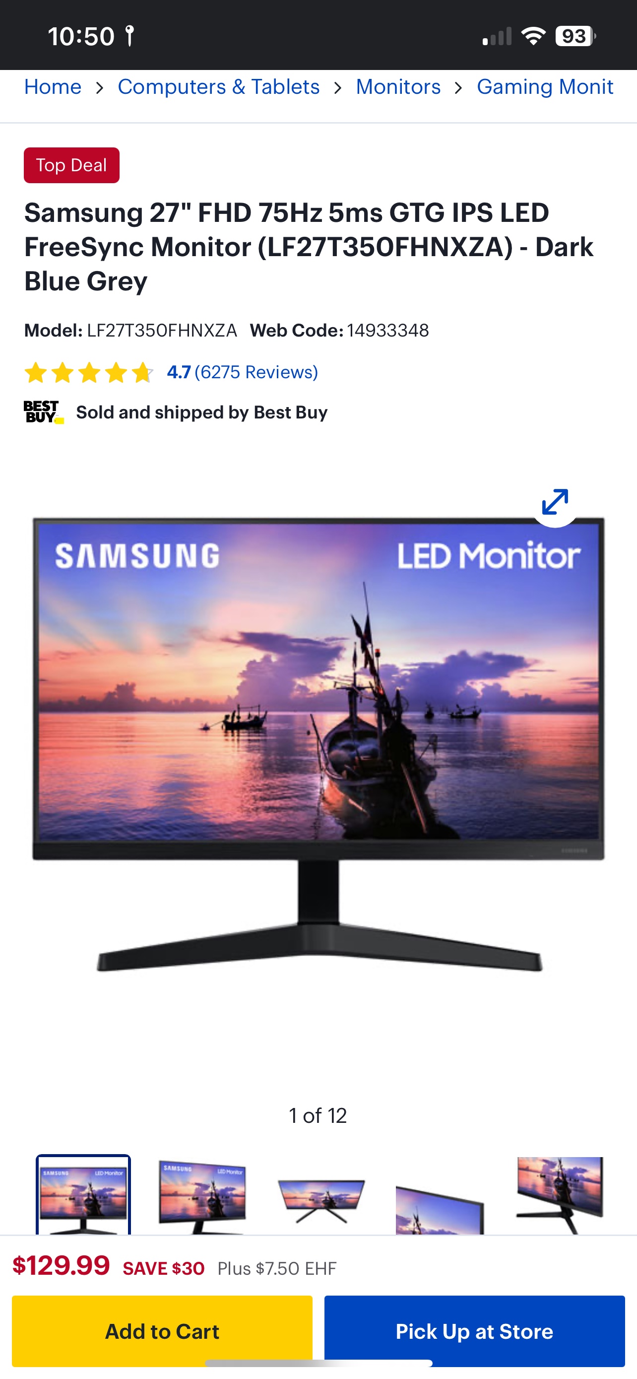 Samsung 27" FreeSync Gaming Monitor - photo 3