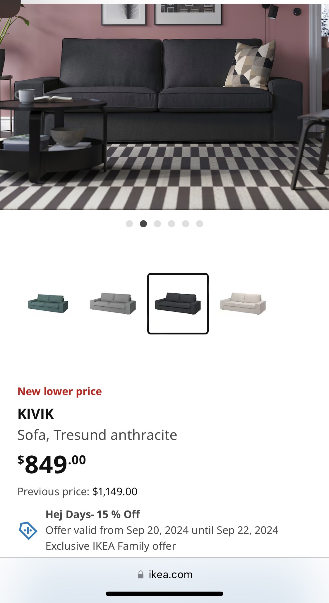 IKEA’s KIVIK Sofa Couch - photo 4