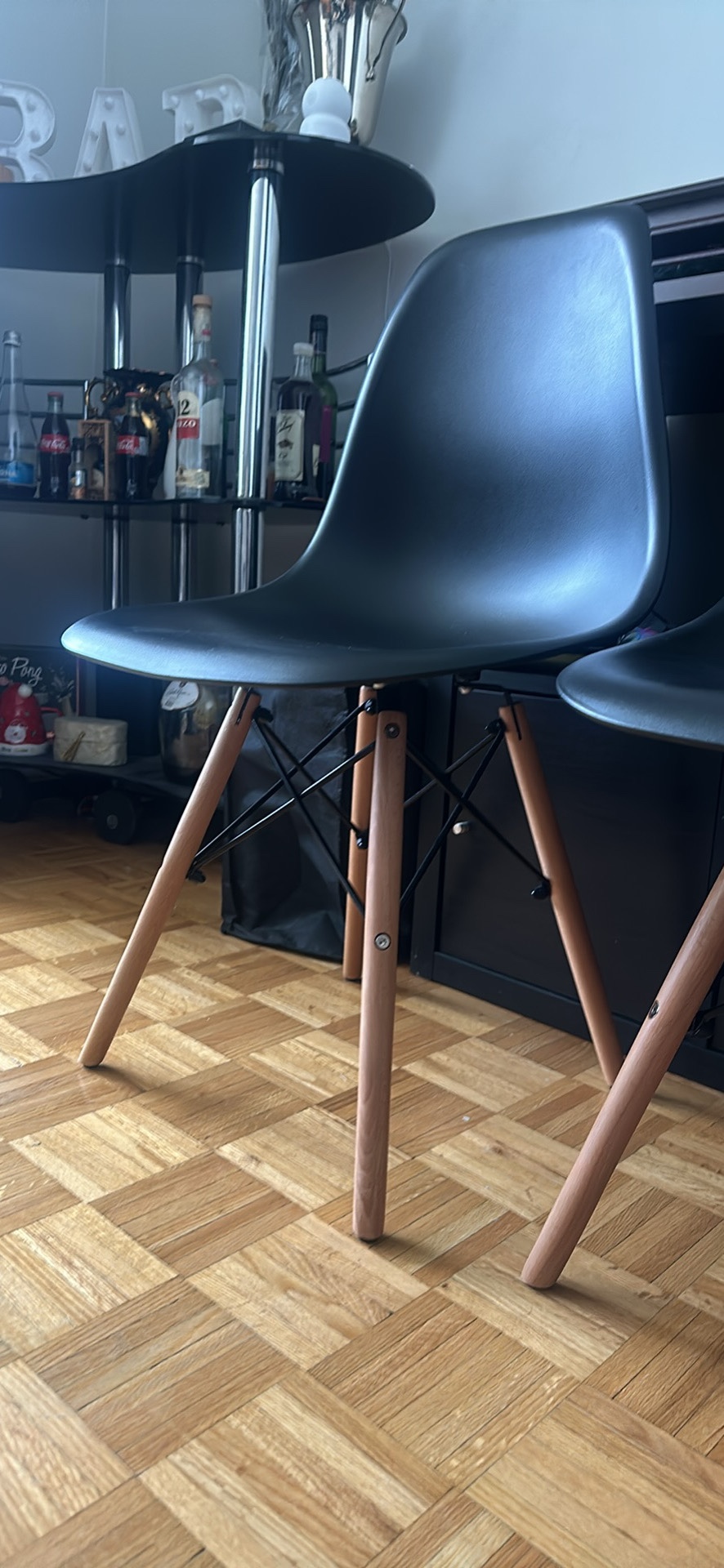 3 Black Effiel Dining Chairs *Read description for price “ - photo 2