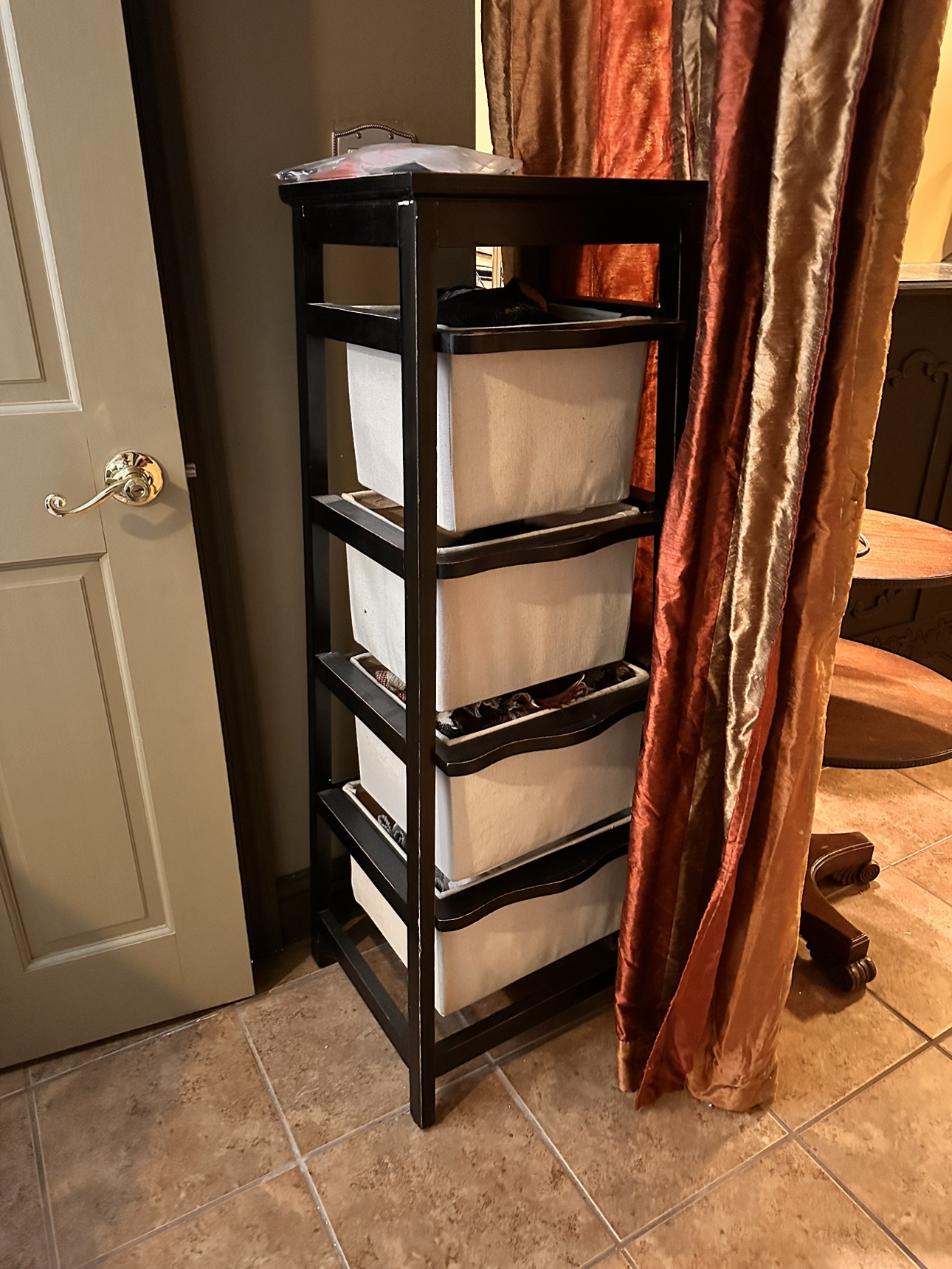 4-Tier Storage Shelf with Drawers