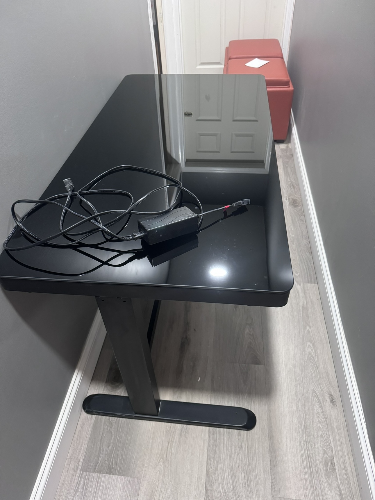 Black Glass Standing Desk - photo 3
