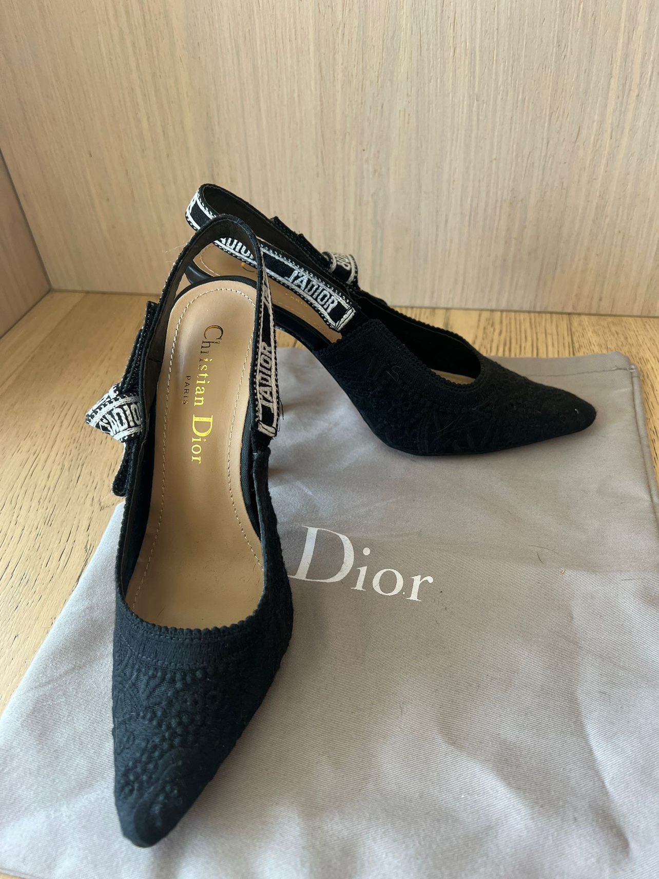 Black Slingback Heels - photo 2