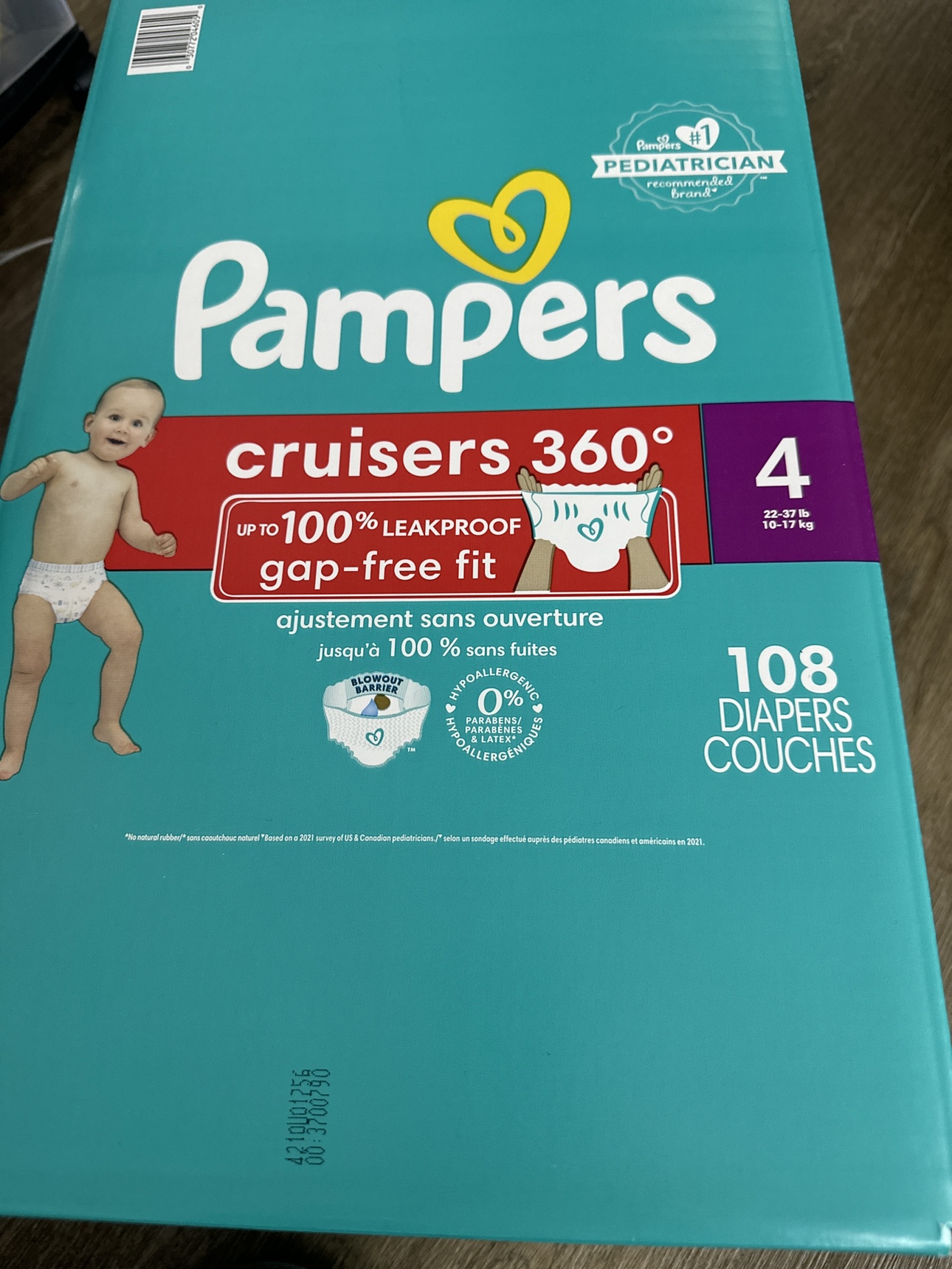 Pampers Cruisers 360 Diapers Size 4