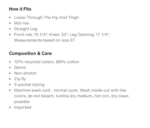 Levi's Baggy Dad Jeans black size 25 image indicator(4)