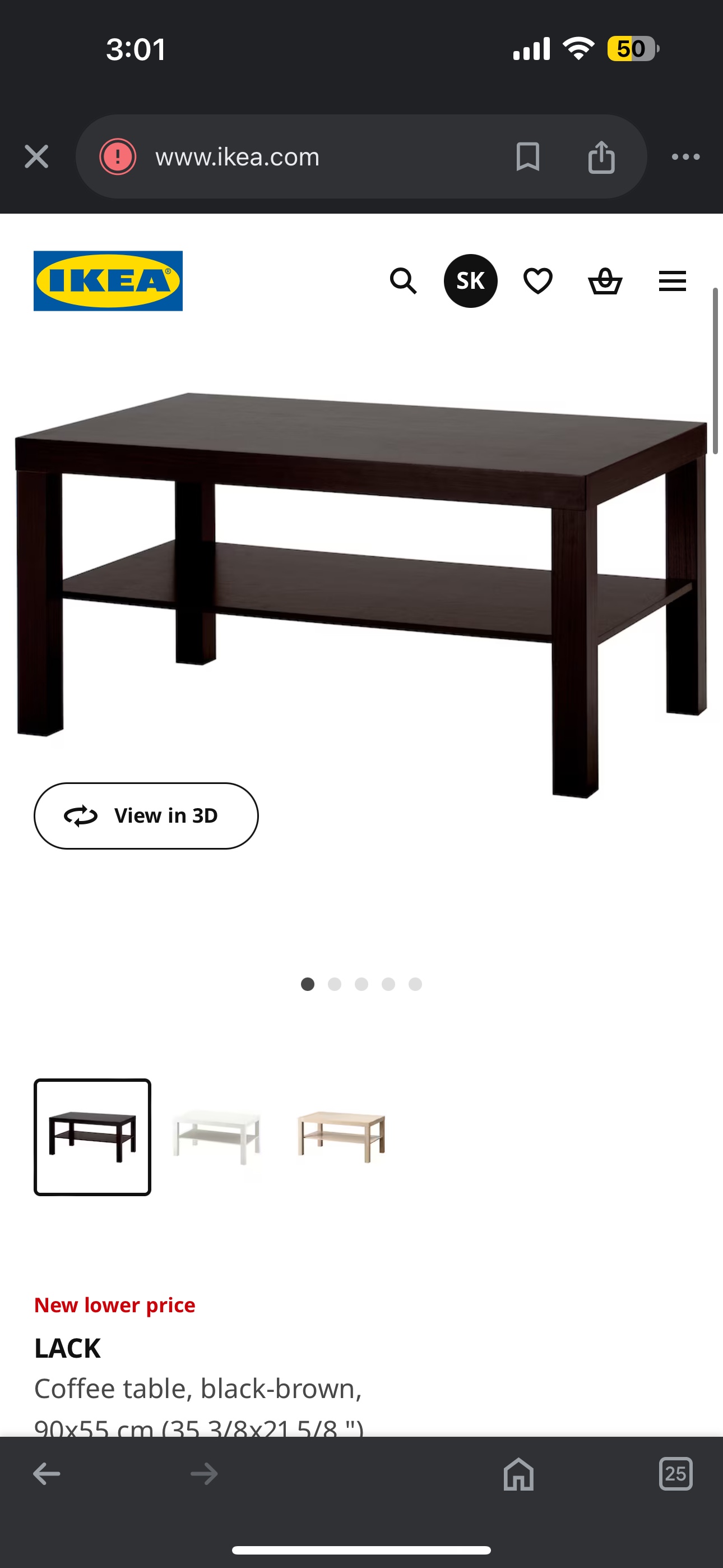 IKEA Lack Coffee Table