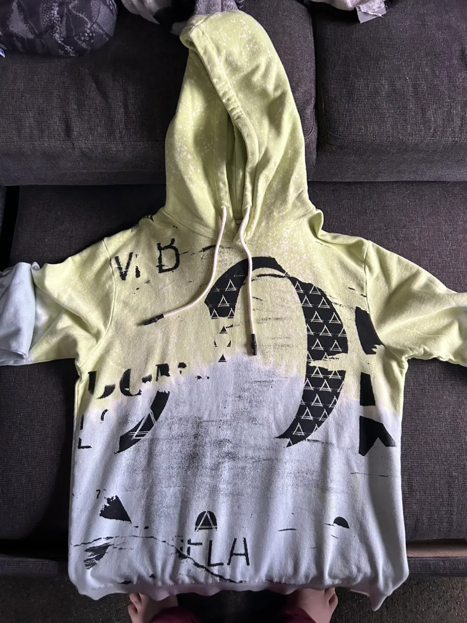 ELVN Paris - Yellow and Blue Tie Dye Hoodie thumbnail