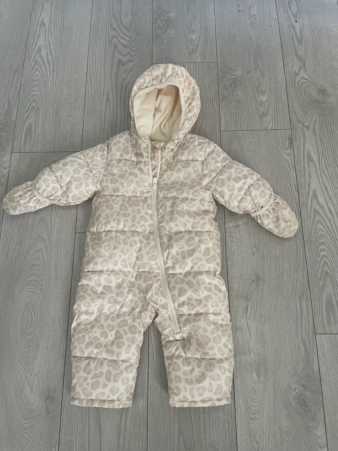 Old Navy Leopard Print Snowsuit for Baby thumbnail