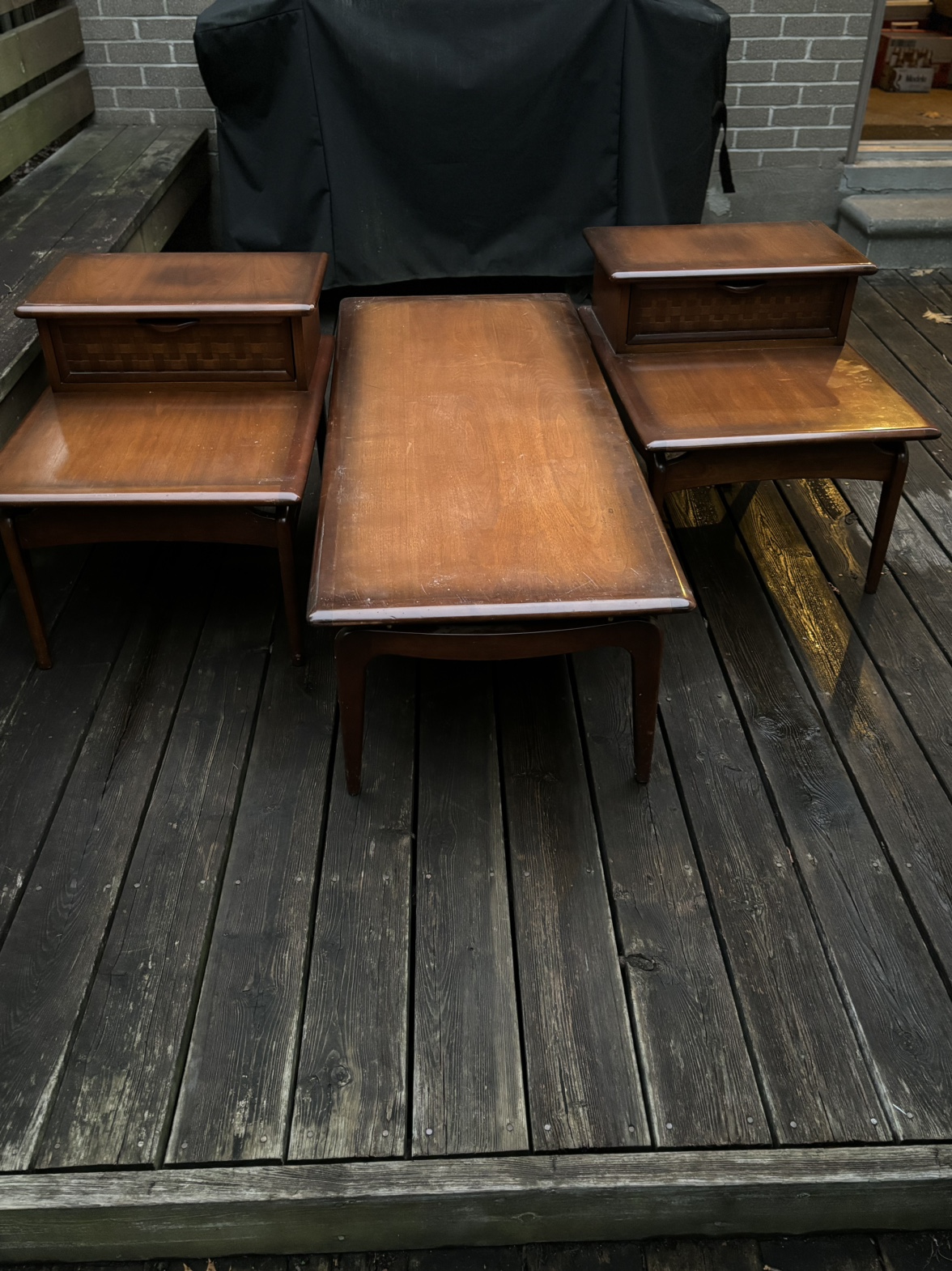 Mid-Century Modern Coffee Table and End Tables - photo 4
