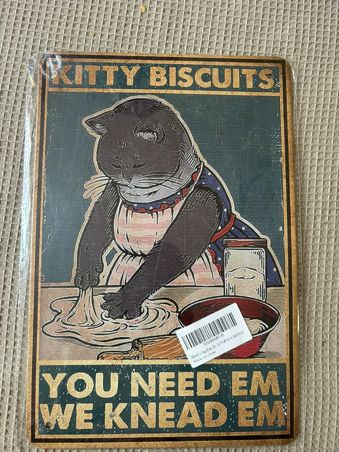 Kitty Biscuits Metal Sign thumbnail