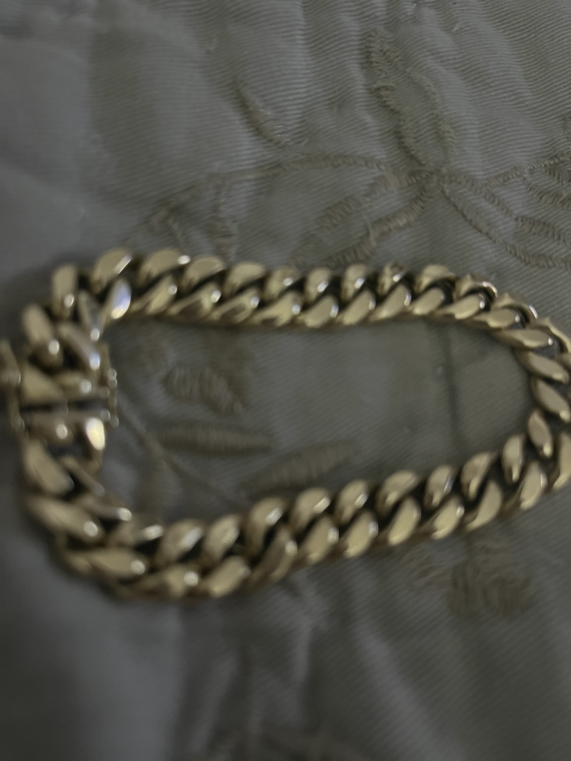 14K Gold Curb Chain Bracelet