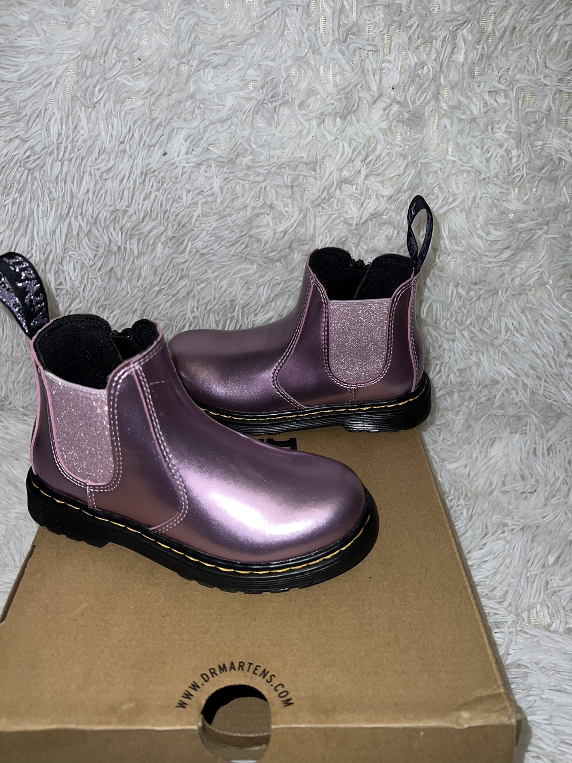 Dr. Martens Dr Martens Girls 2976 Metallic Chelsea Boots - photo 2