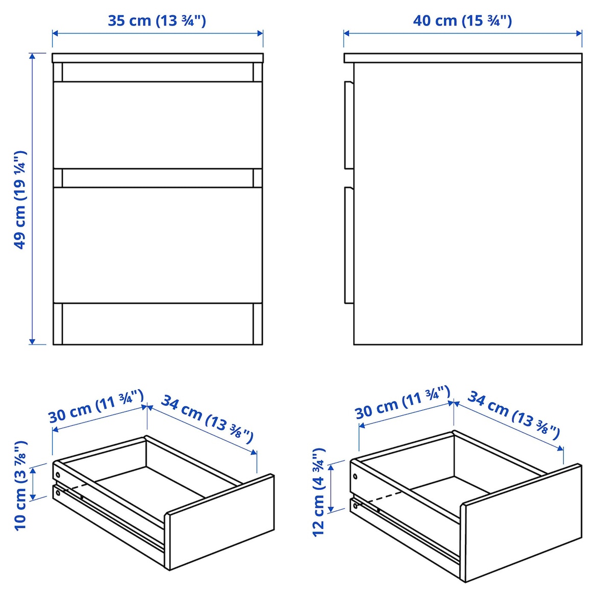 IKEA KULLEN Nightstand - photo 2
