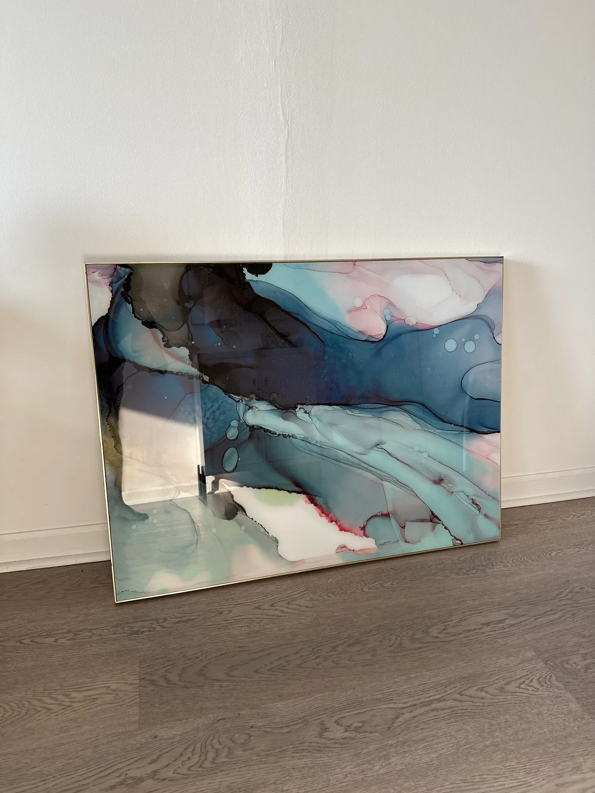 Framed Abstract Art Glass Print thumbnail