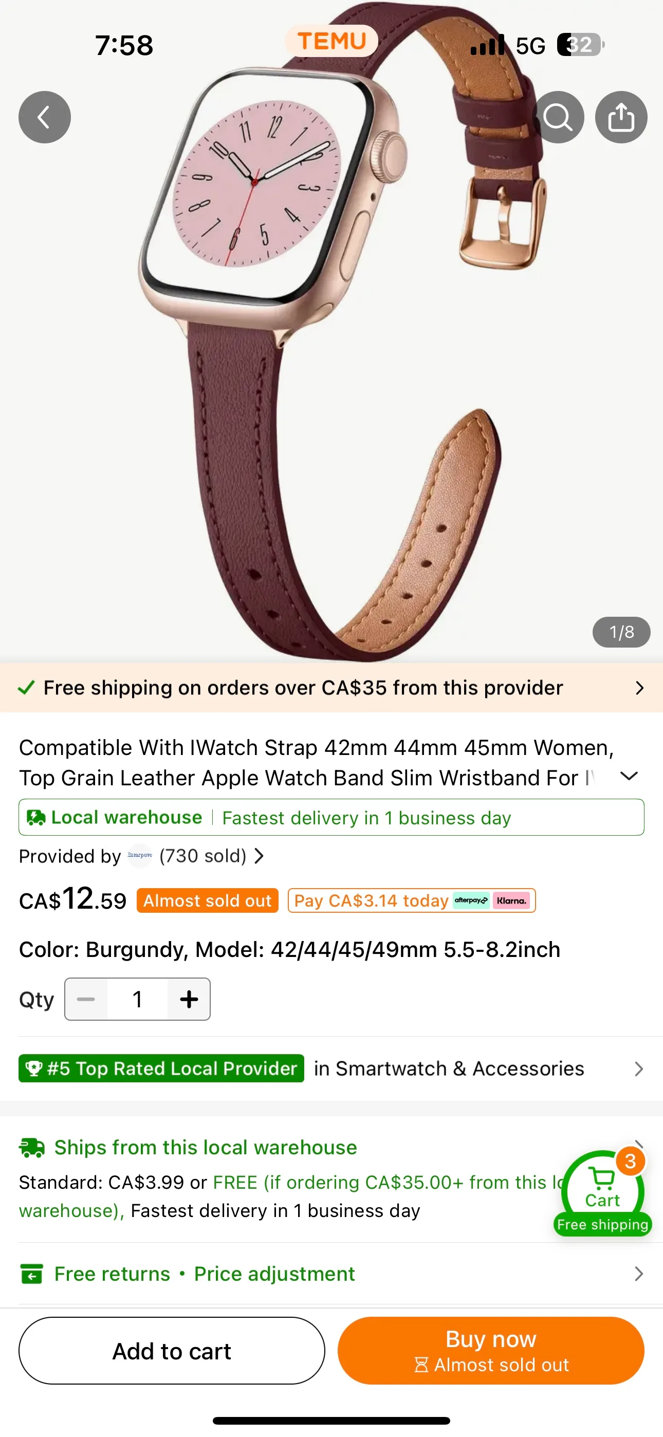 Apple Watch Band 42/44/45/49mm image indicator(2)