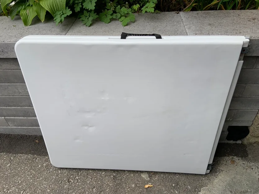 6ft. Folding table used condition selling as is.. thumbnail