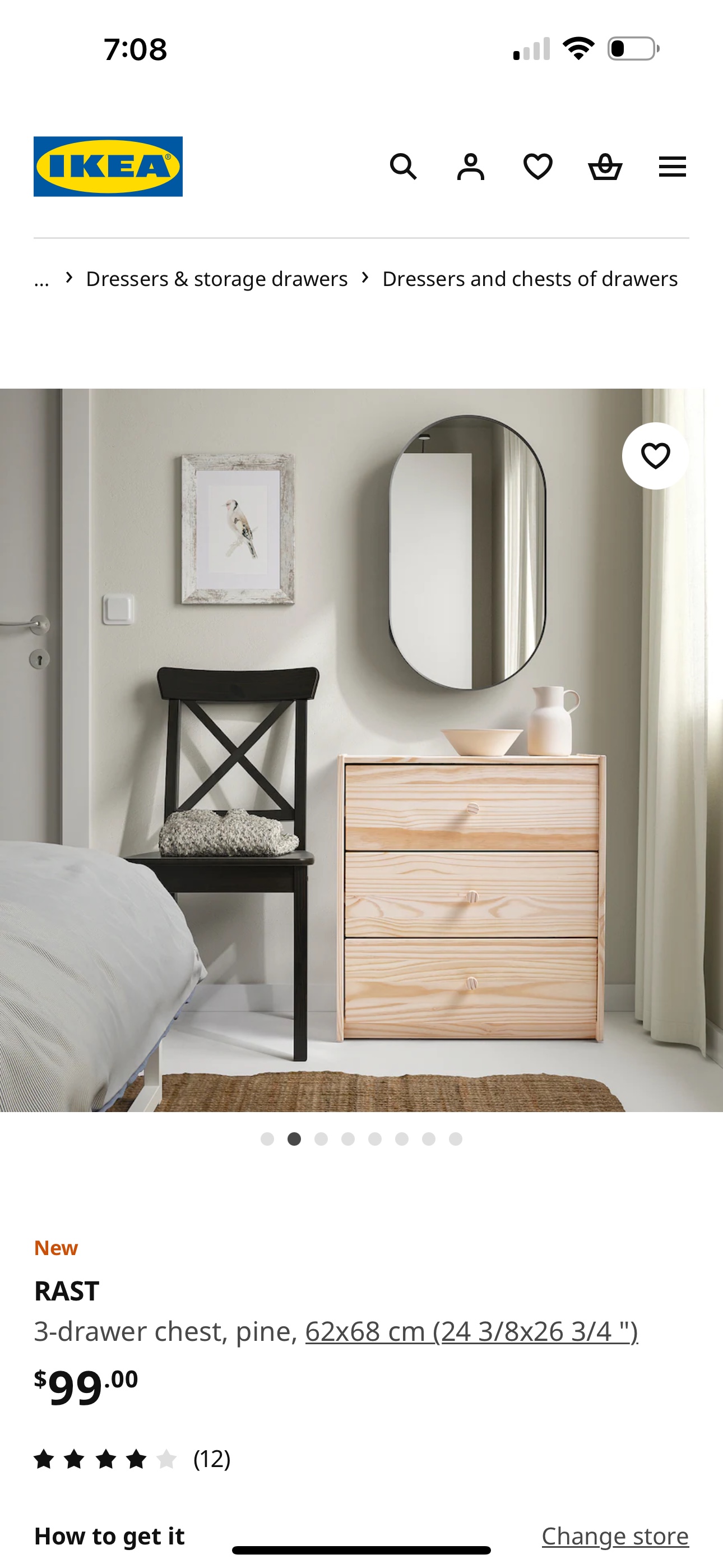 IKEA RAST 3-Drawer Chest - photo 2