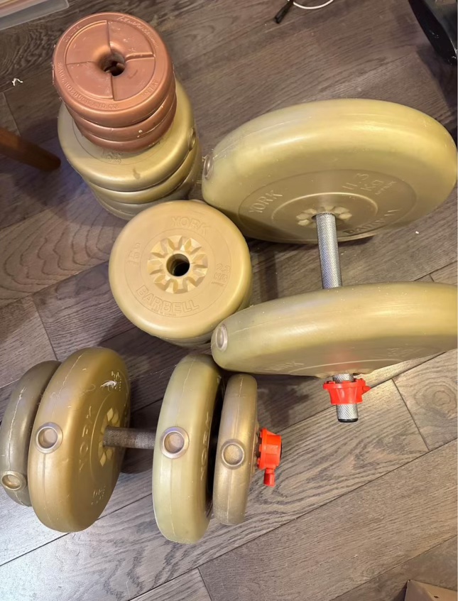York Dumbbells and Weight Plates