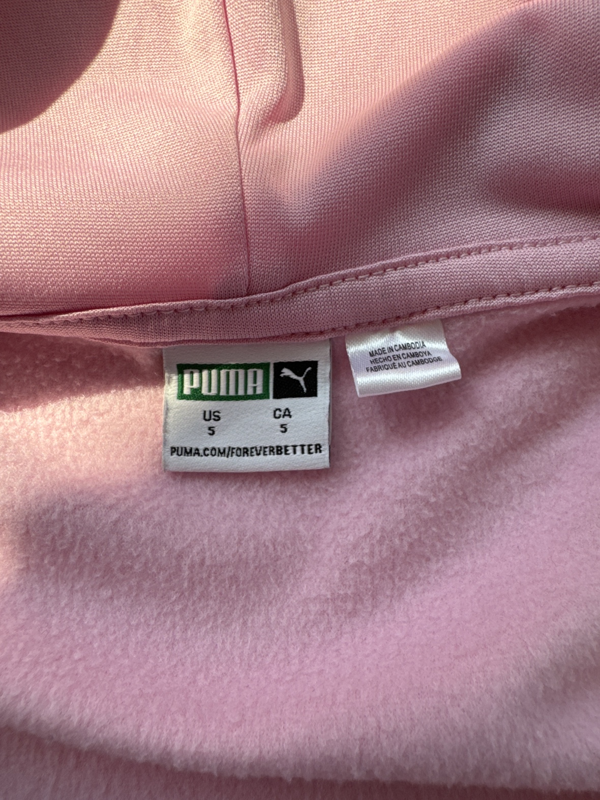 Puma Pink Zip Up Hoodie - photo 2