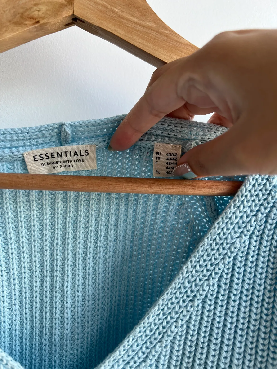 Thick Knit Blue Sweater image indicator(3)