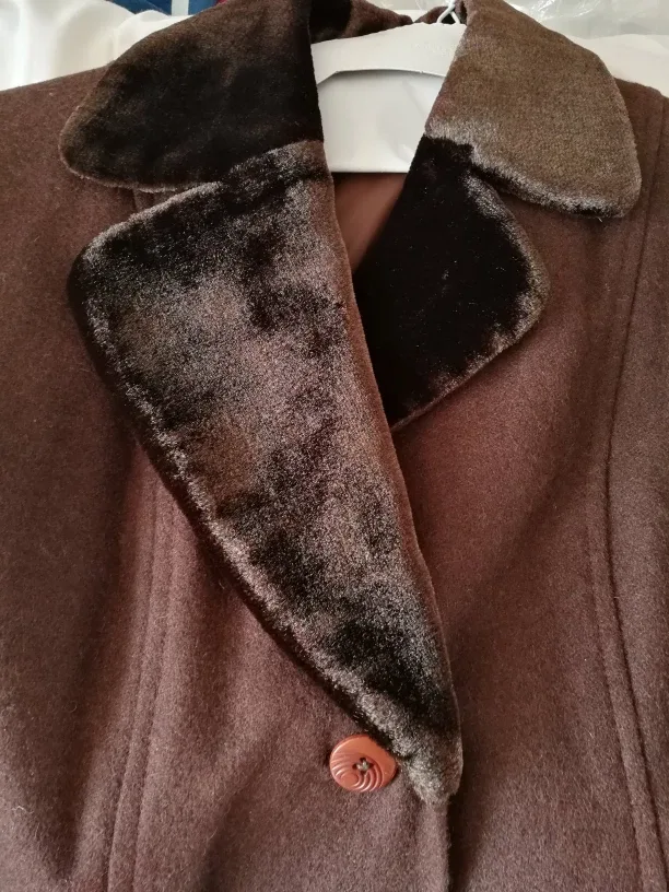 Vintage wool coat women S-M (dry cleaned) image indicator(3)