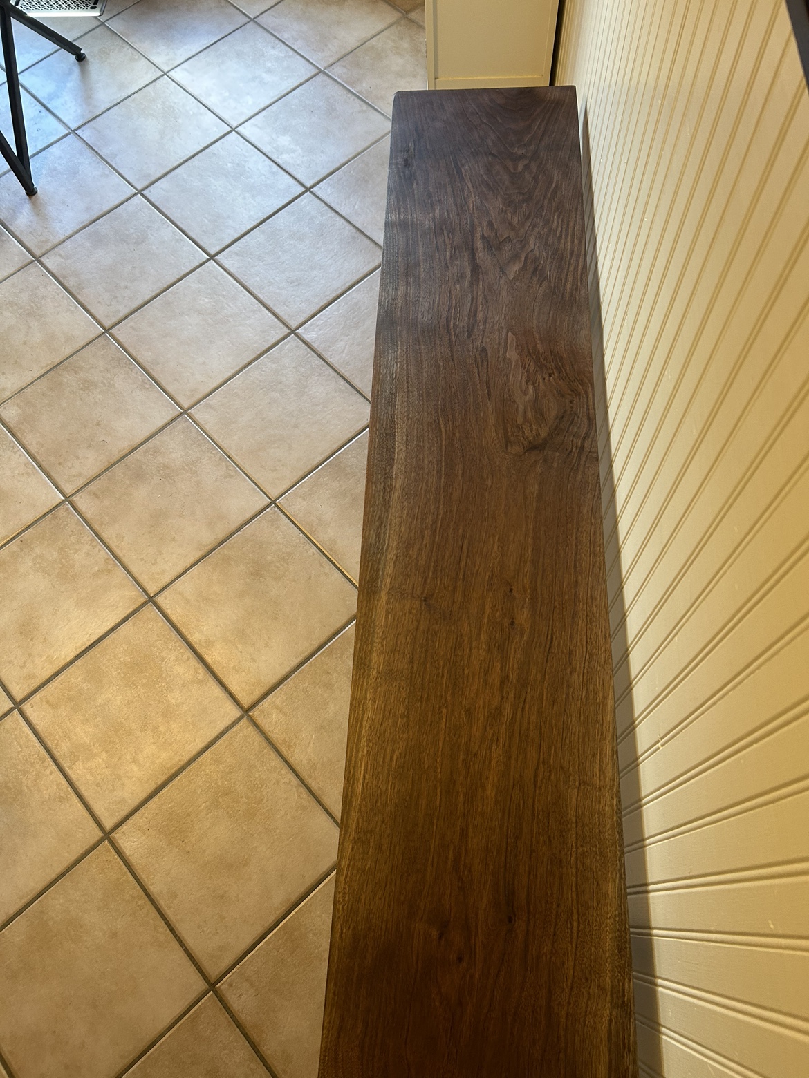 Black Walnut live edge bench - photo 5