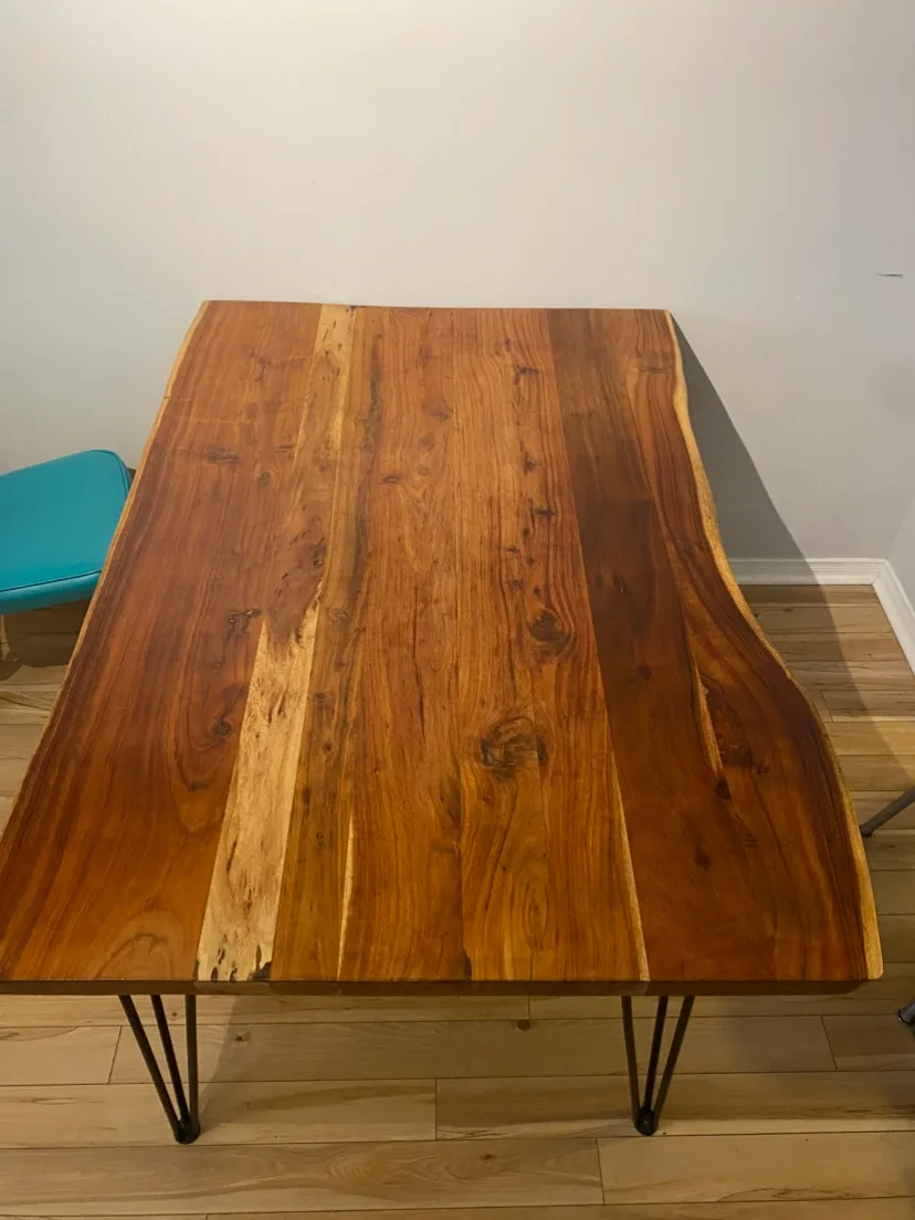 Structube Live Edge Acacia Dining Table thumbnail
