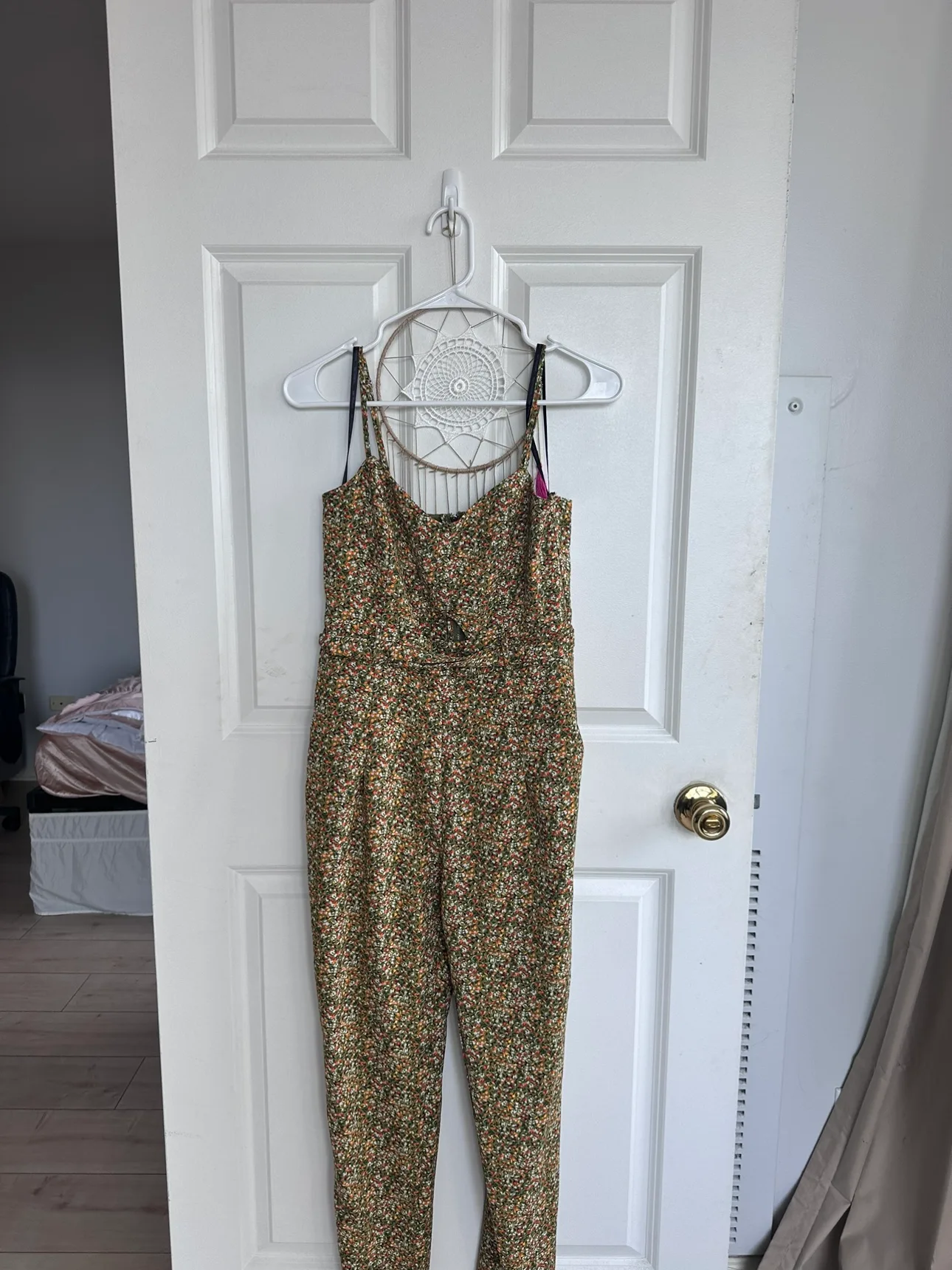 New Floral Jumpsuit from Macy’s never used thumbnail