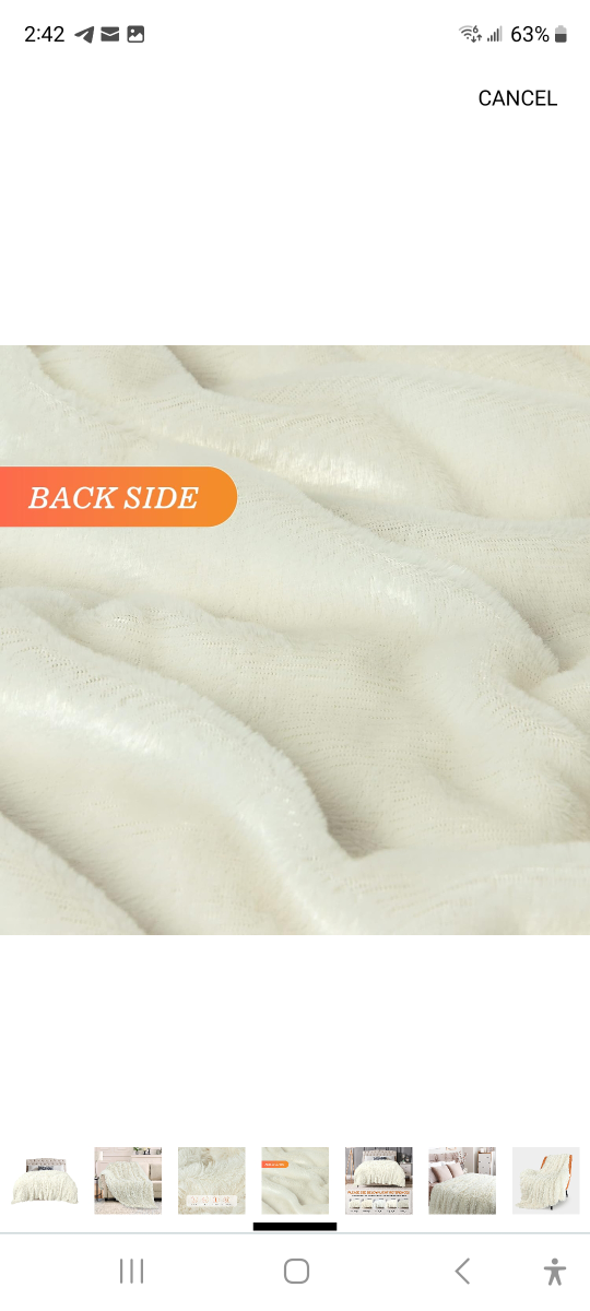 Brand new Extra Soft Faux Fur Blanket Twin size 70"×78". - photo 4