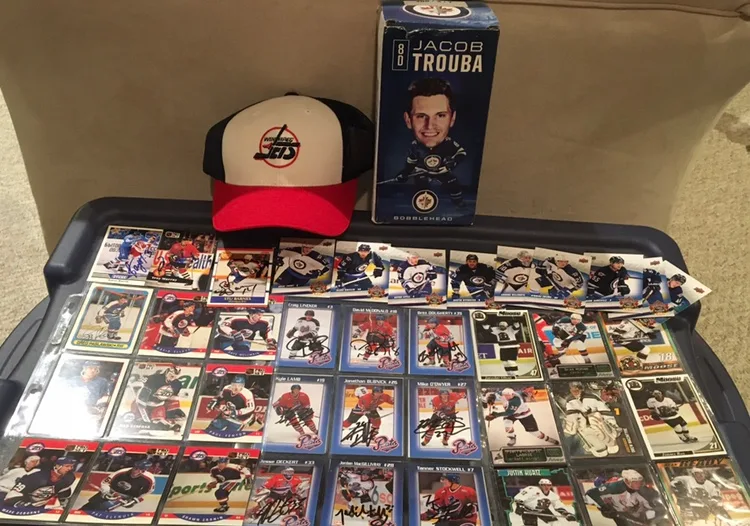 Winnipeg Jets Hockey Cards, Snapback Hat, Bobblehead thumbnail