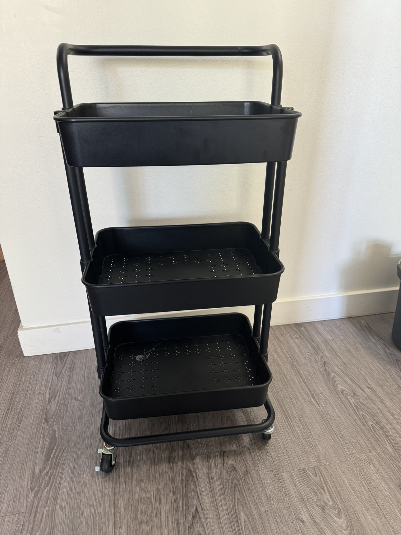 Black Rolling Cart - photo 4