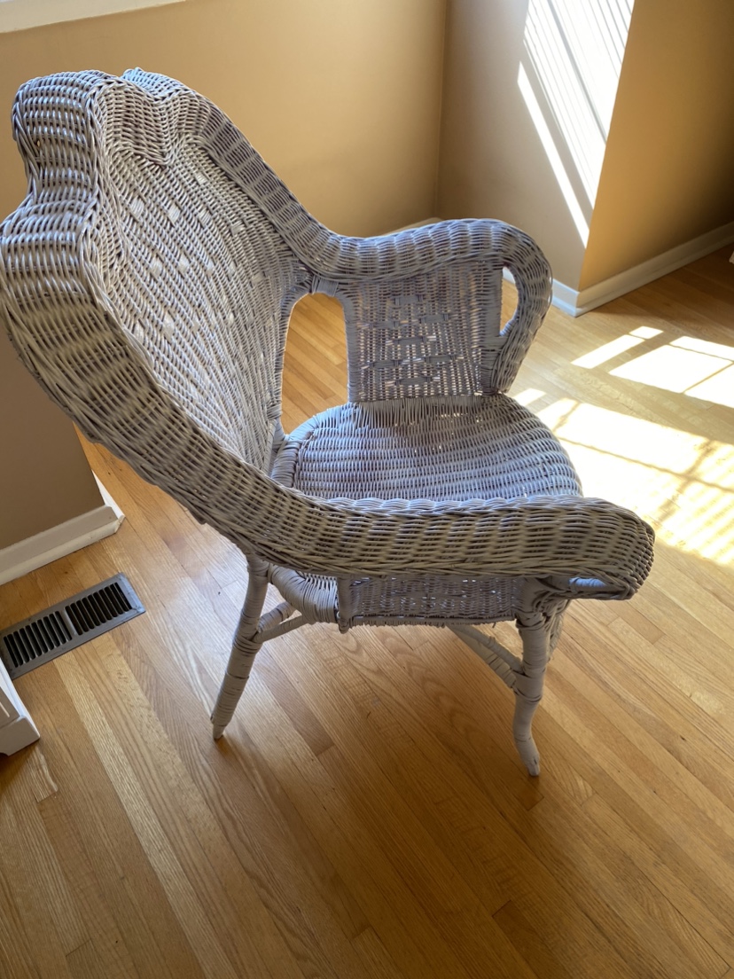 White Wicker Chair