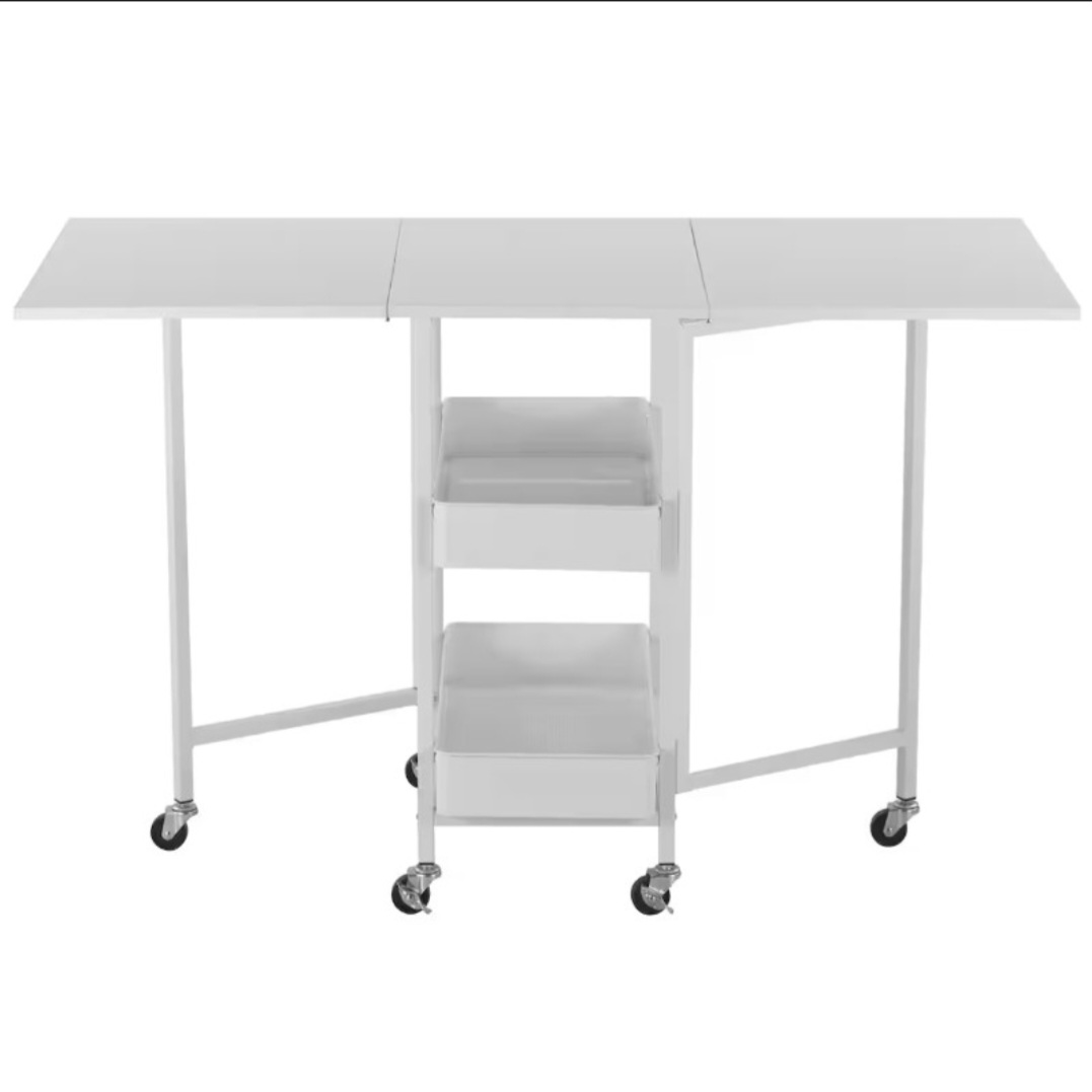 White Folding Craft Table - photo 2
