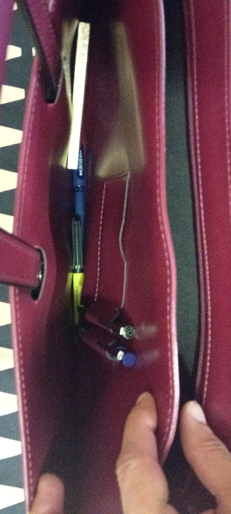 Red Leather Laptop Bag - photo 4