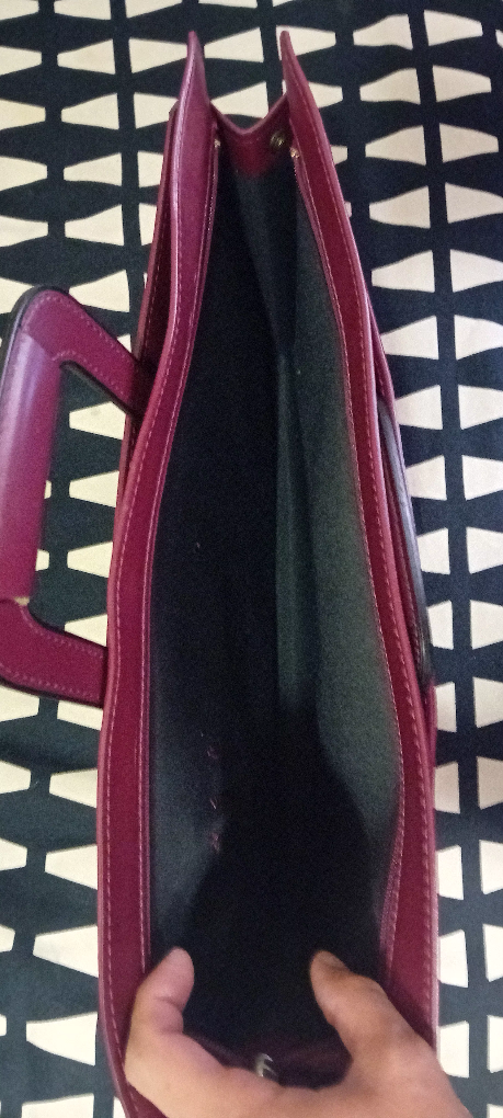 Red Leather Laptop Bag - photo 5