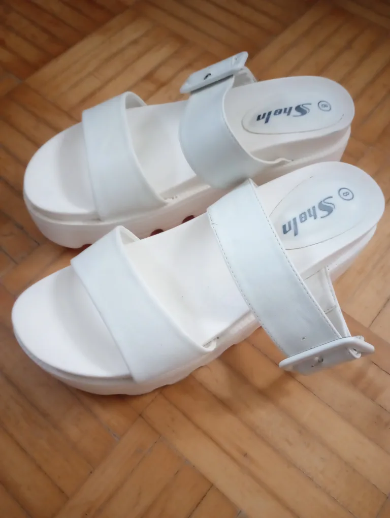 White Platform Sandals thumbnail