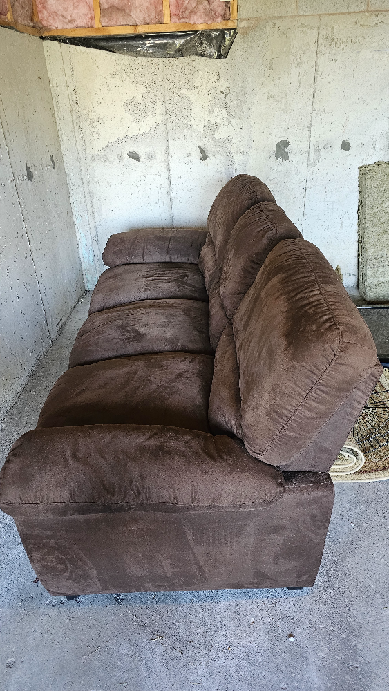 Brand new brown sofa from brick