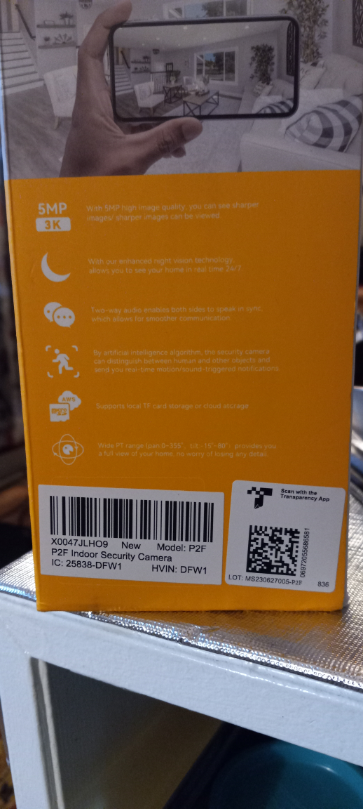 Arenti  P2F 5MP INDOOR CAM - photo 3